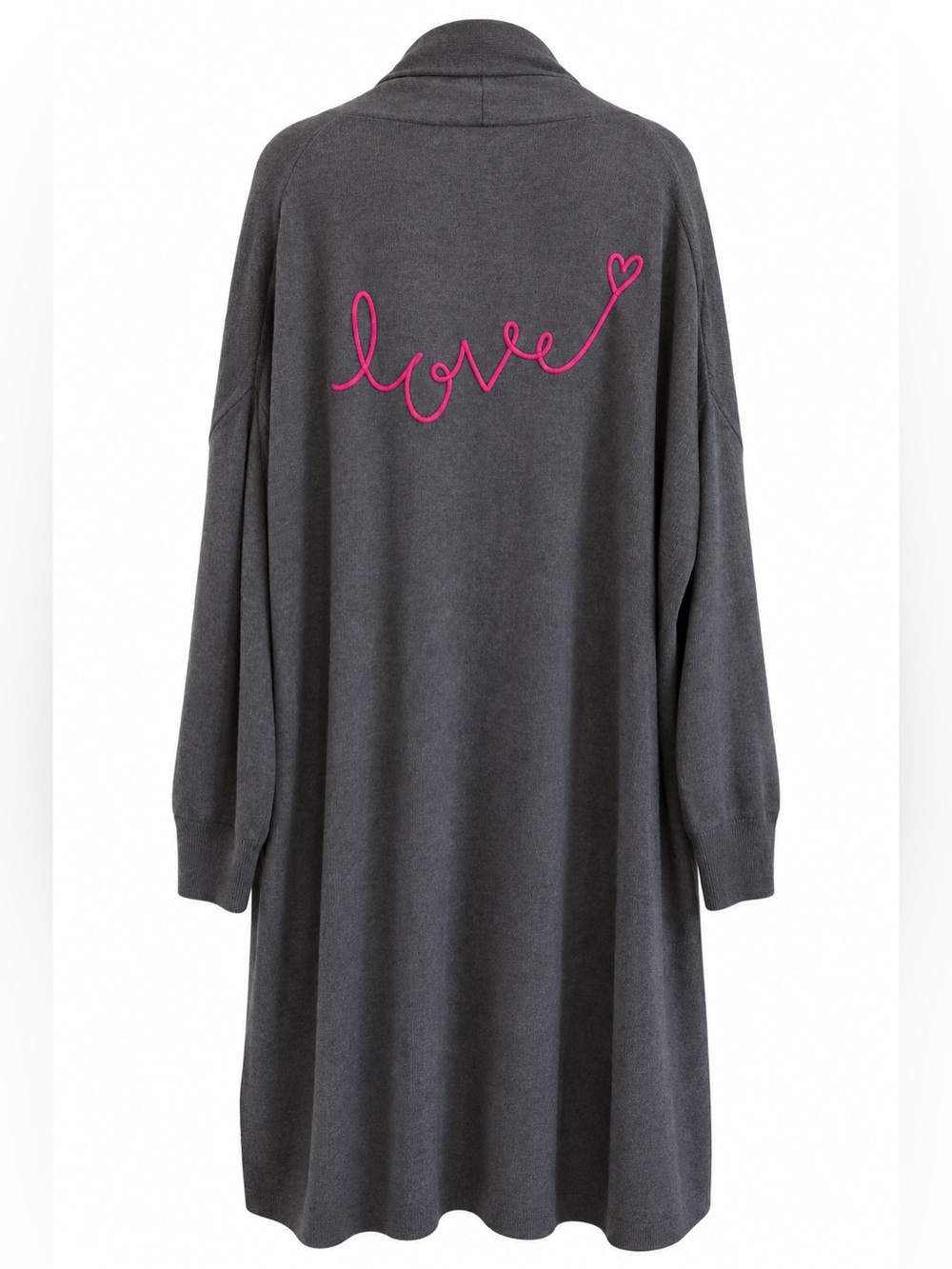 Spiritual Gangster XS / S Wool Cashmere Duster Cardigan “Love”